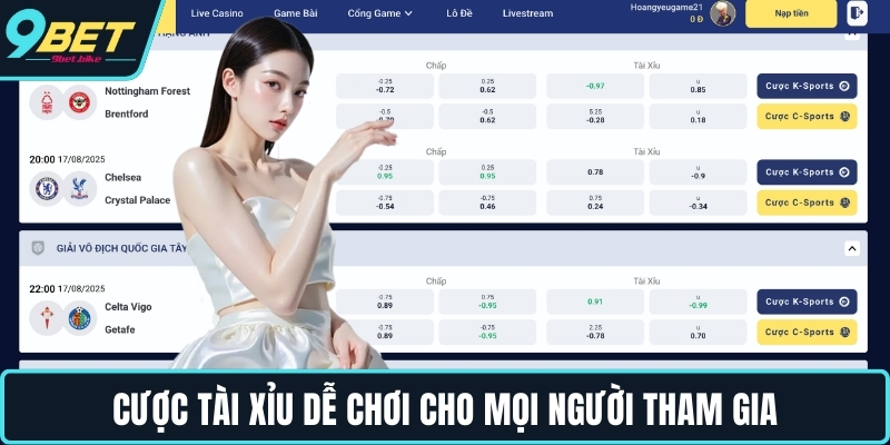 Cược tài xỉu dễ chơi cho mọi người tham gia Cược tài xỉu dễ chơi cho mọi người tham gia