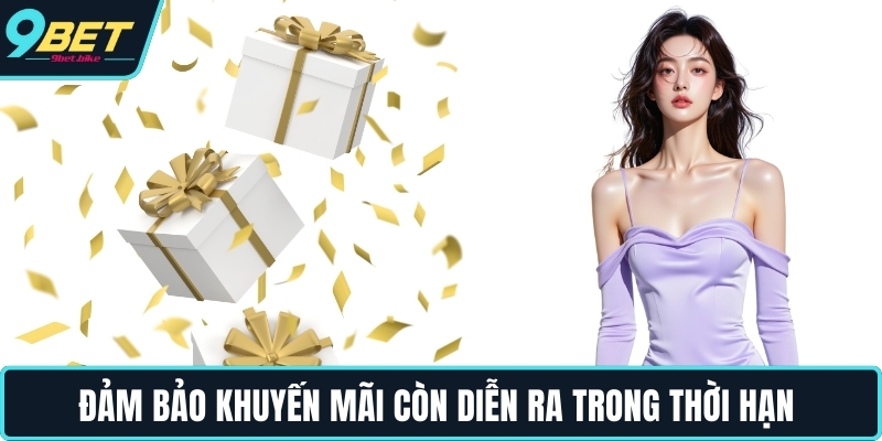 Đảm bảo khuyến mãi còn diễn ra trong thời hạn